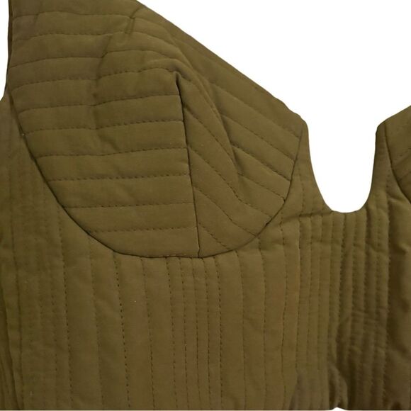 Italian Designer Scuba Olive Bustier - Picture 8 of 10